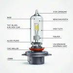 Aufbau einer H7 Scheinwerfer Birne