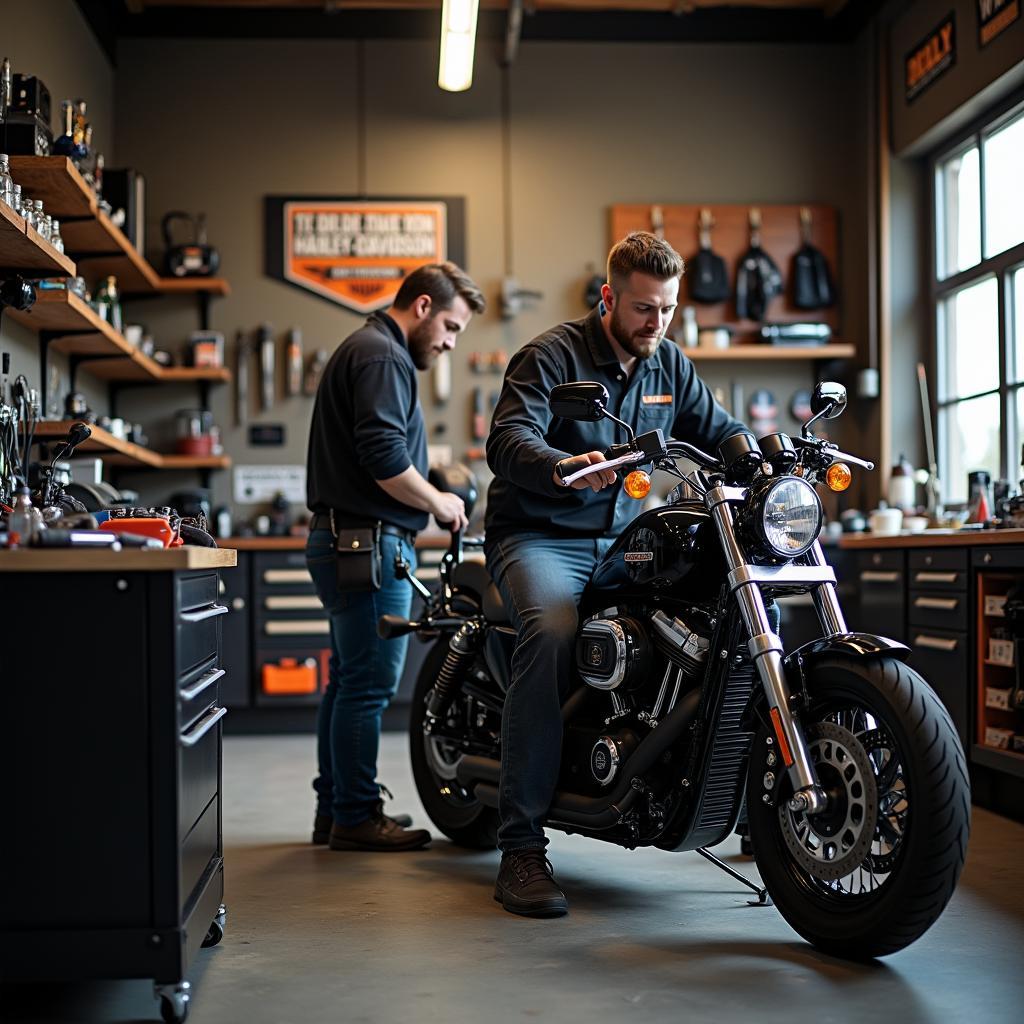 Harley-Davidson Werkstatt in Breitenfelde