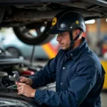 Helm Lidl für Kfz-Werkstatt