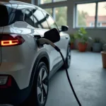 Ladeanschluss eines Hochdachkombi Plug-in Hybrid