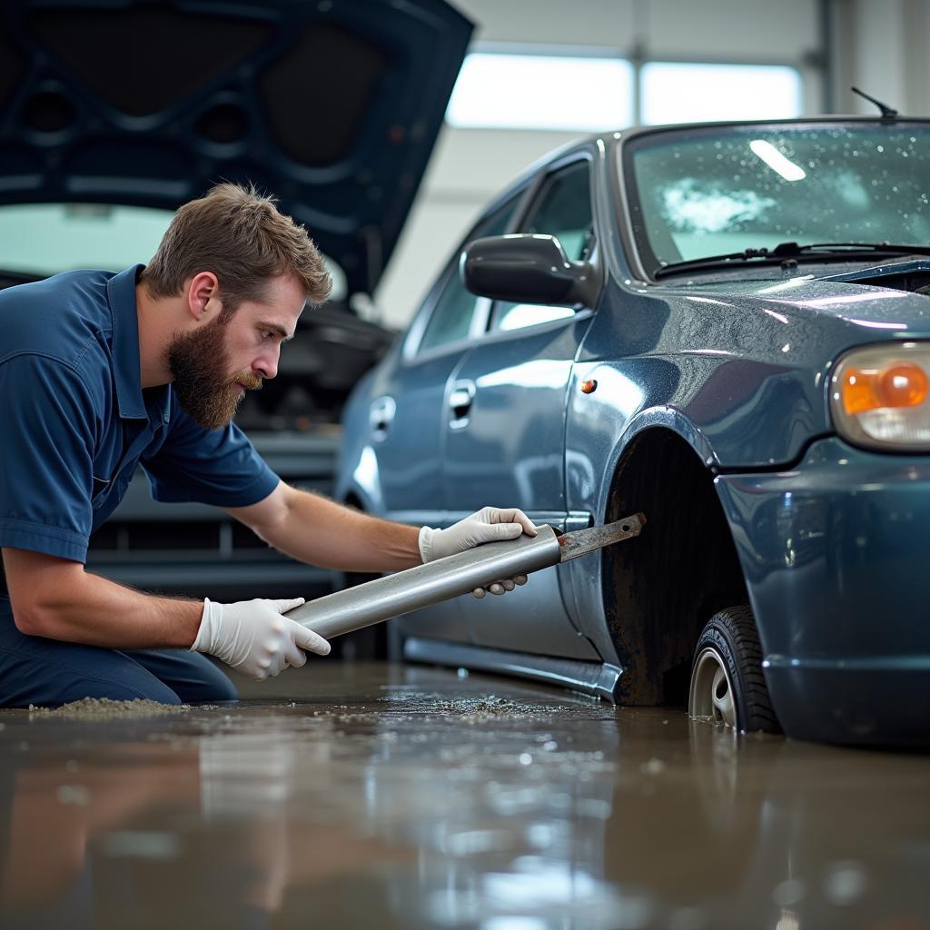 Hochwasser Auto Reparatur