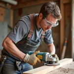 Sicherheitshinweise für die Arbeit mit einer Holz Trennscheibe und einem Winkelschleifer