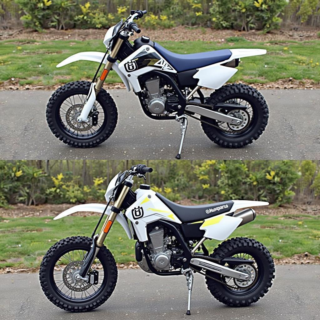 Eine tiefergelegte Husqvarna 701