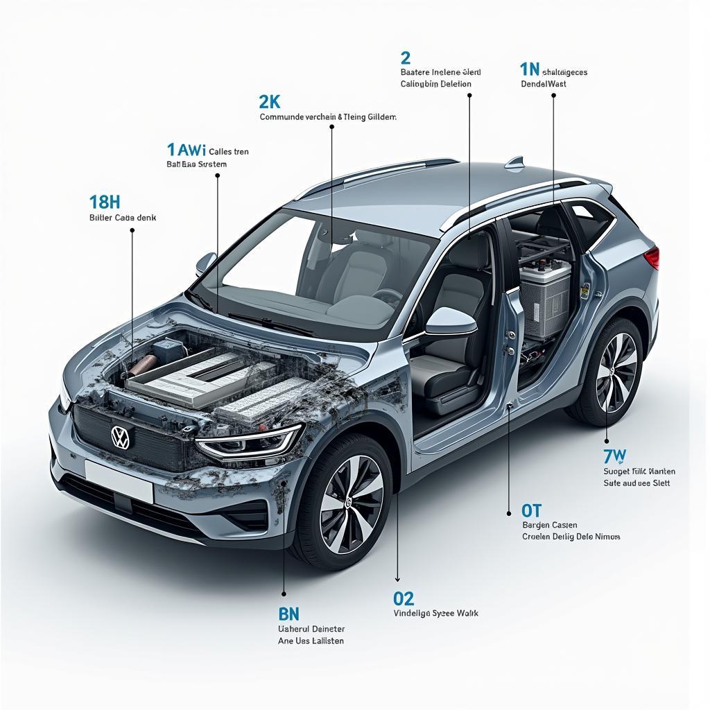 Aufbau einer HV-Batterie im Auto