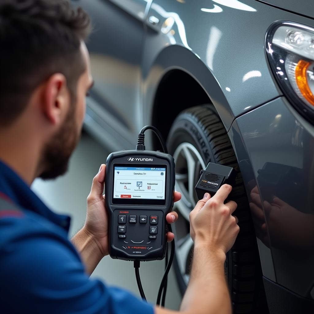 Hyundai Reifendrucksensor - Diagnosegerät