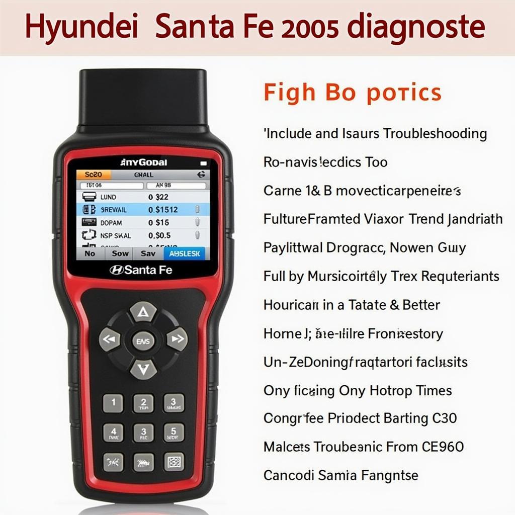 Hyundai Santa Fe 2005 V6 Diagnosegerät