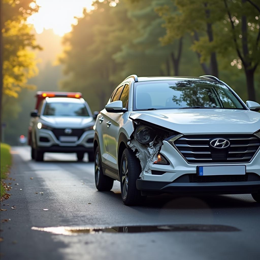 Hyundai Tucson Unfall und Versicherungsschutz