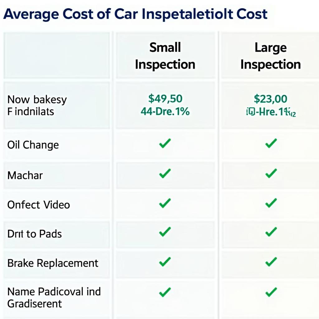 Aperçu des coûts d'une inspection en garage