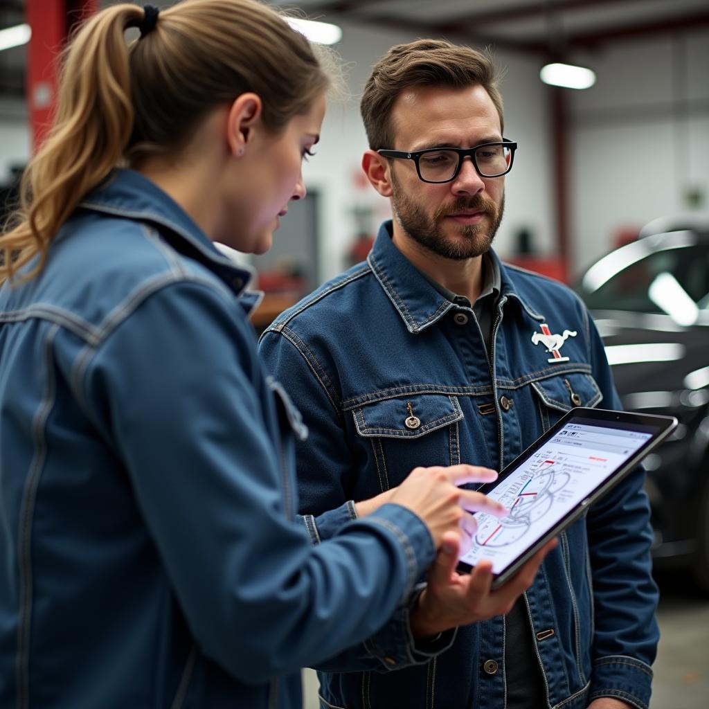 Autoreparatur mit Stil: Die Mustang Jeansjacke