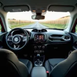 Blick in den Innenraum des Jeep Renegade: Testbericht zum Komfort und der Ausstattung