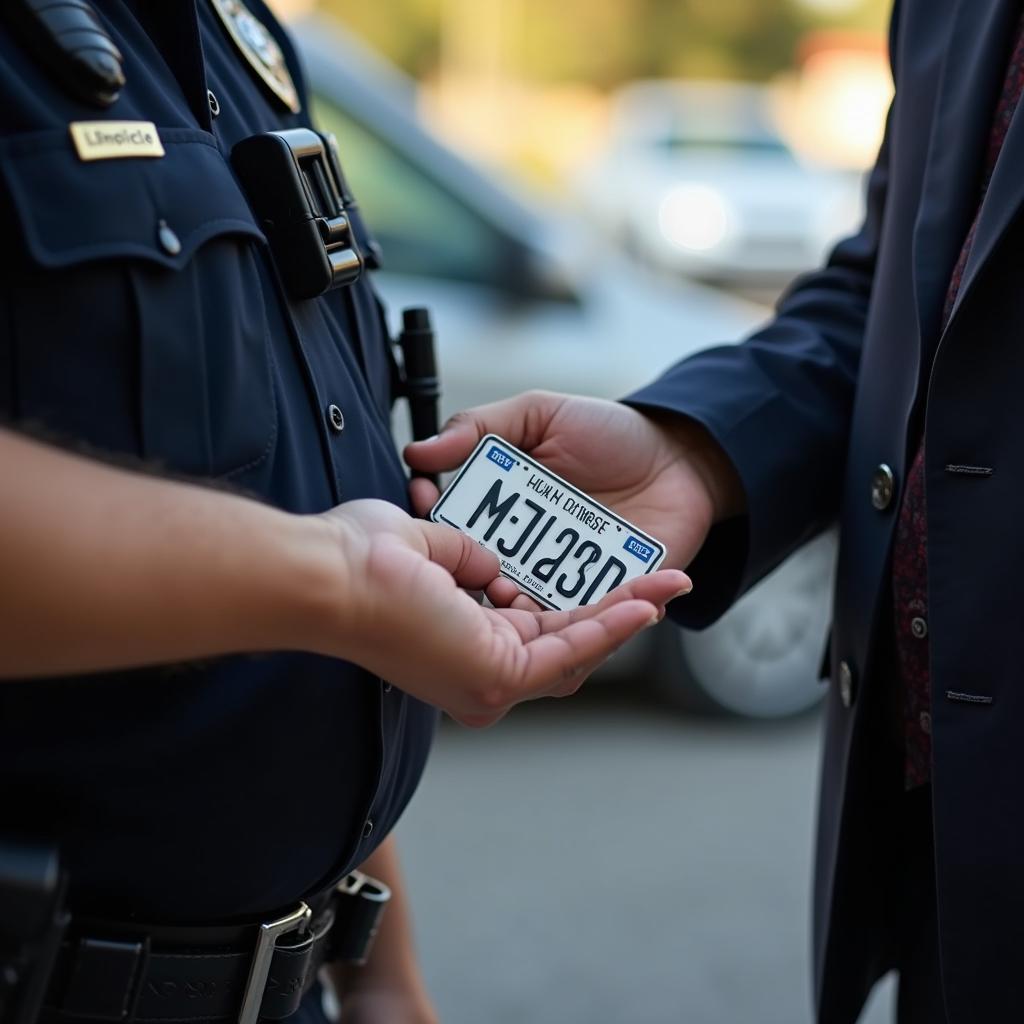 Kennzeichenfund bei der Polizei melden