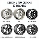 Keskin Felgen 17 Zoll Design Varianten