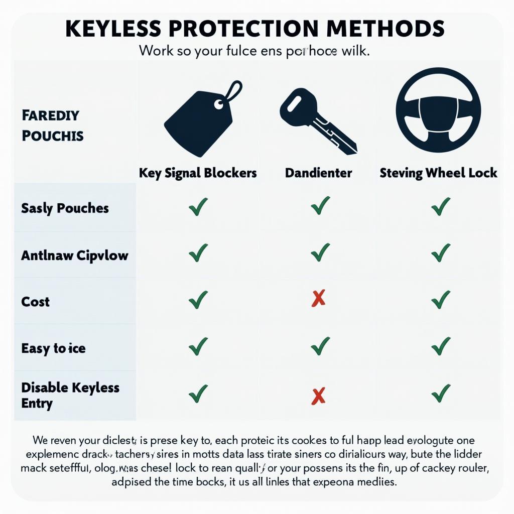 Vergleich verschiedener Keyless Schutz Methoden