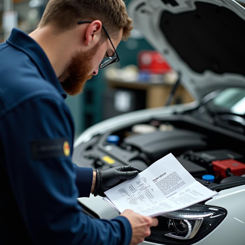 KFZ Reparaturanleitungen in der Werkstatt