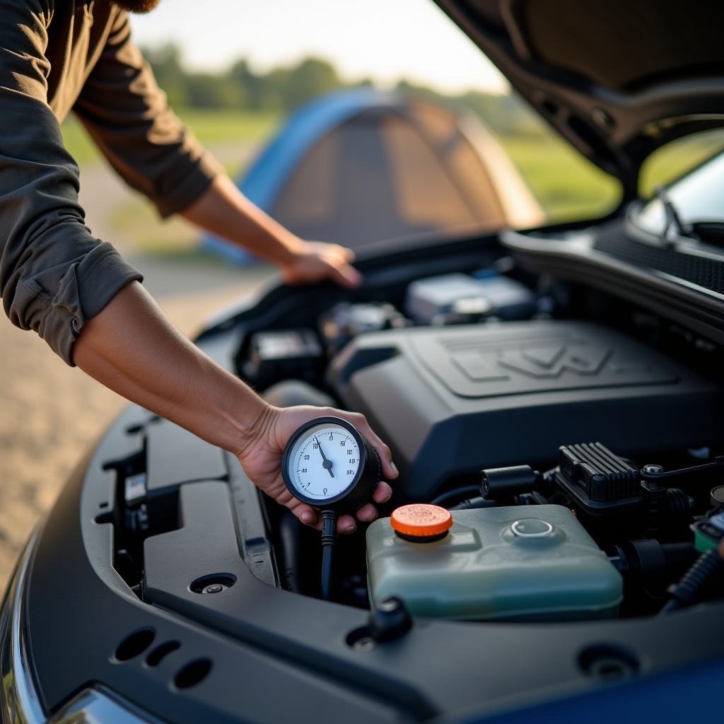 Auto-Check vor der Reise zum Kontiki Campingplatz