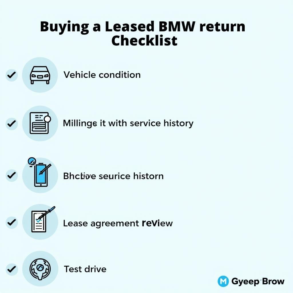 Checklist for buying a leased BMW