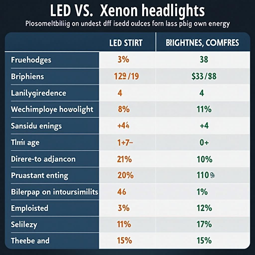 LED und Xenon Autoscheinwerfer