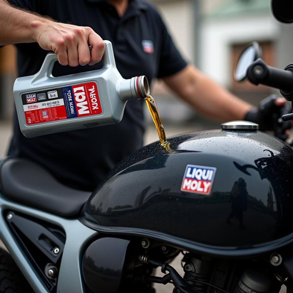 Liqui Moly Zweitaktöl Anwendung Motorrad