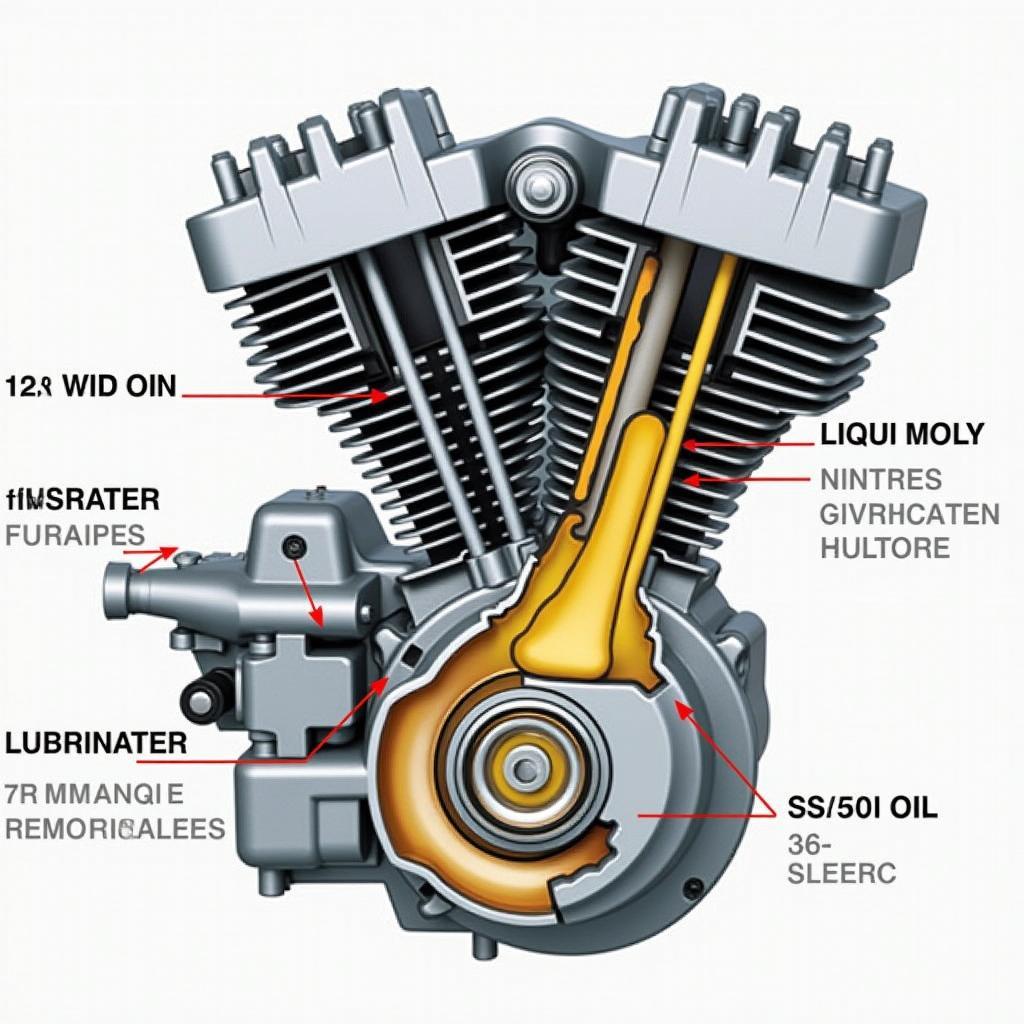 Liqui Moly Zweitaktöl Motor im Schnitt