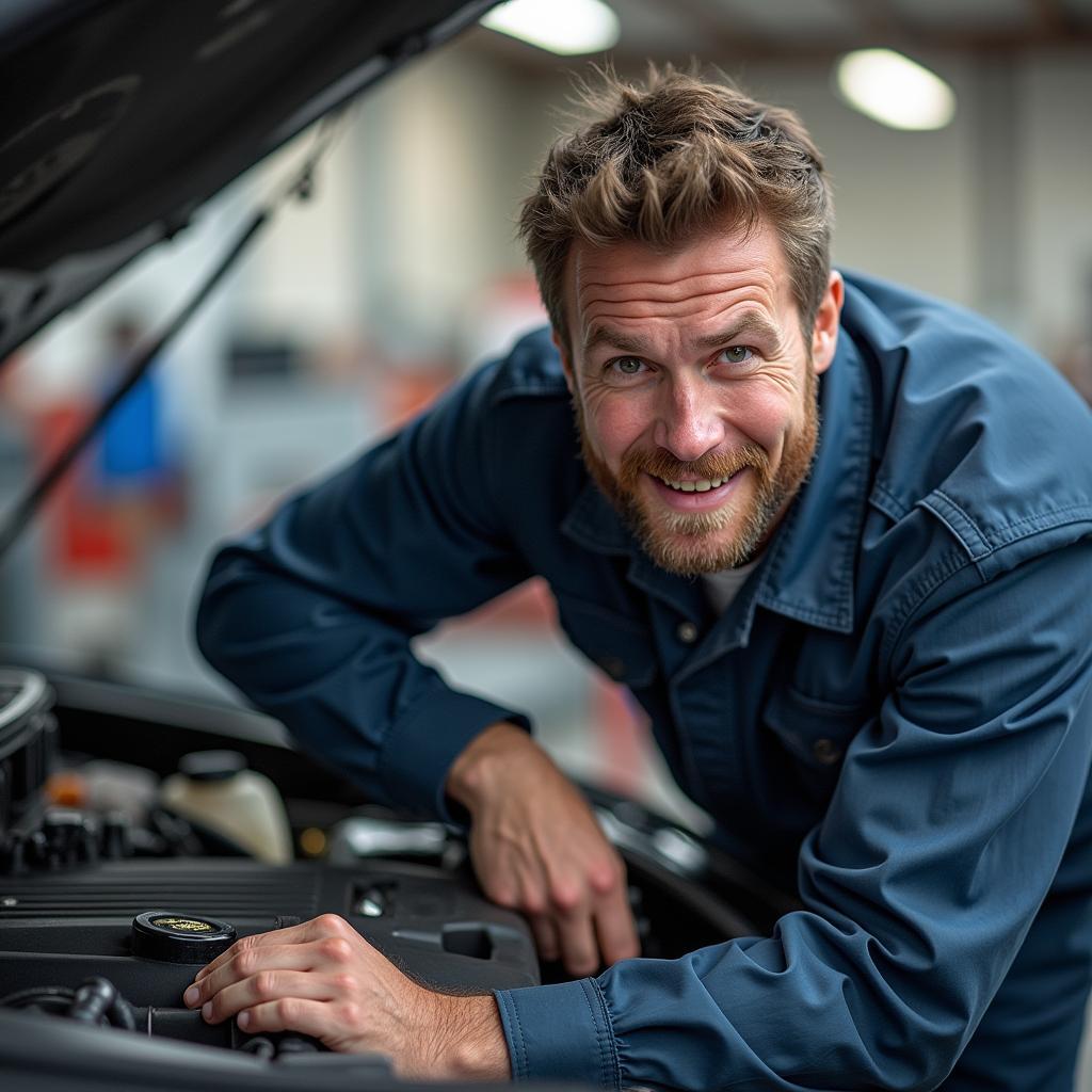 Lustige Schnupfen Bilder für Automechaniker