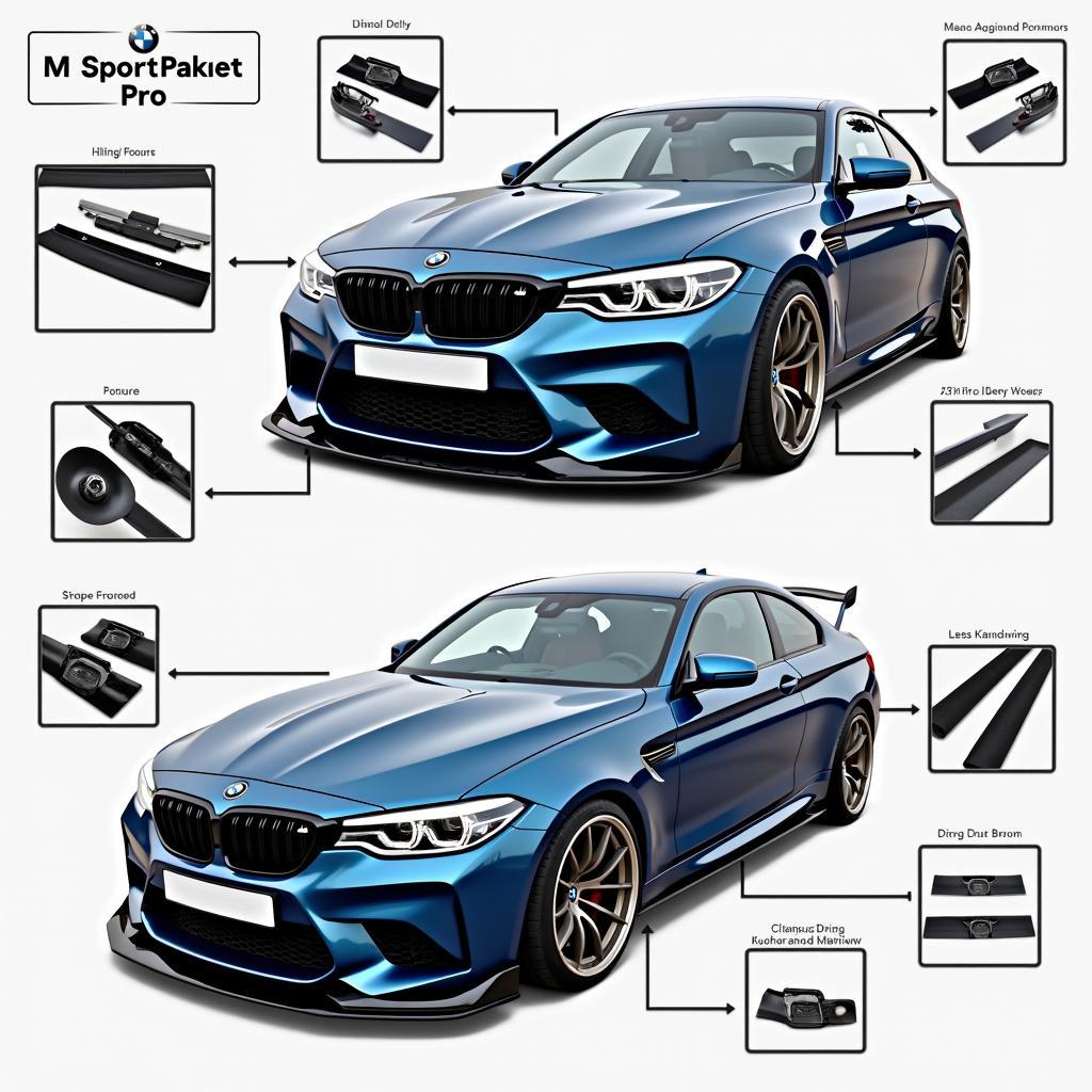 Aerodynamische Optimierung und sportliches Design des M Sportpaket Pro