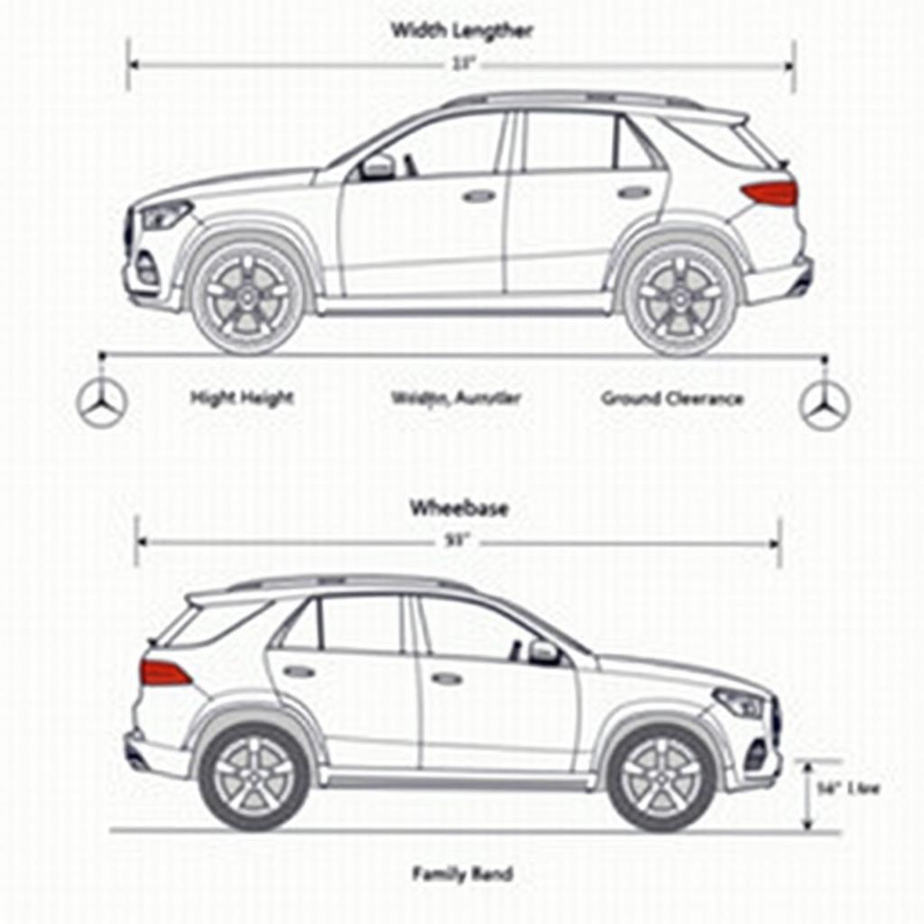 Abmessungen Mercedes-Benz GLE SUV