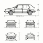 Maße Golf 3: Außenabmessungen des Volkswagen Golf 3