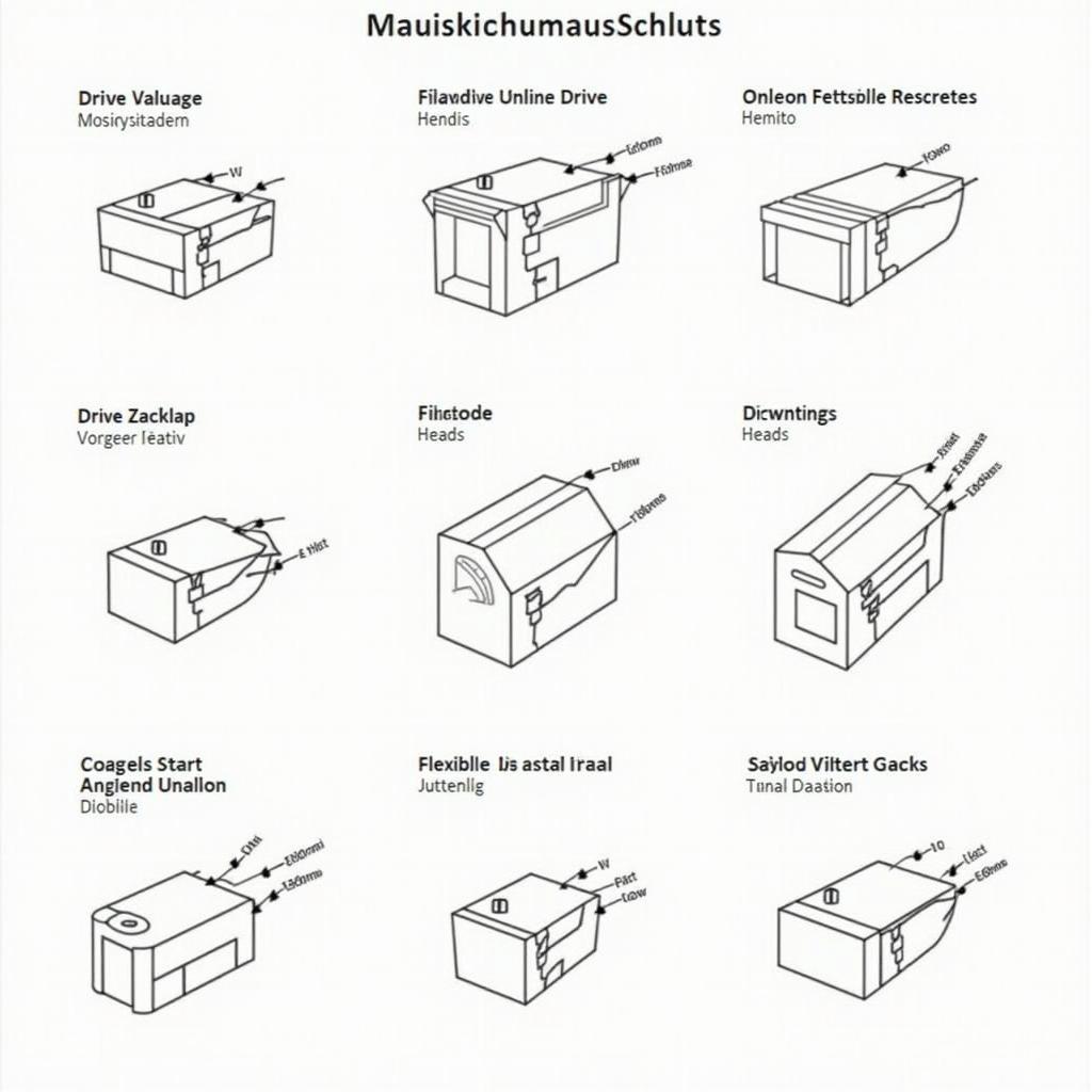 Vergleich verschiedener Mausschlüssel Typen