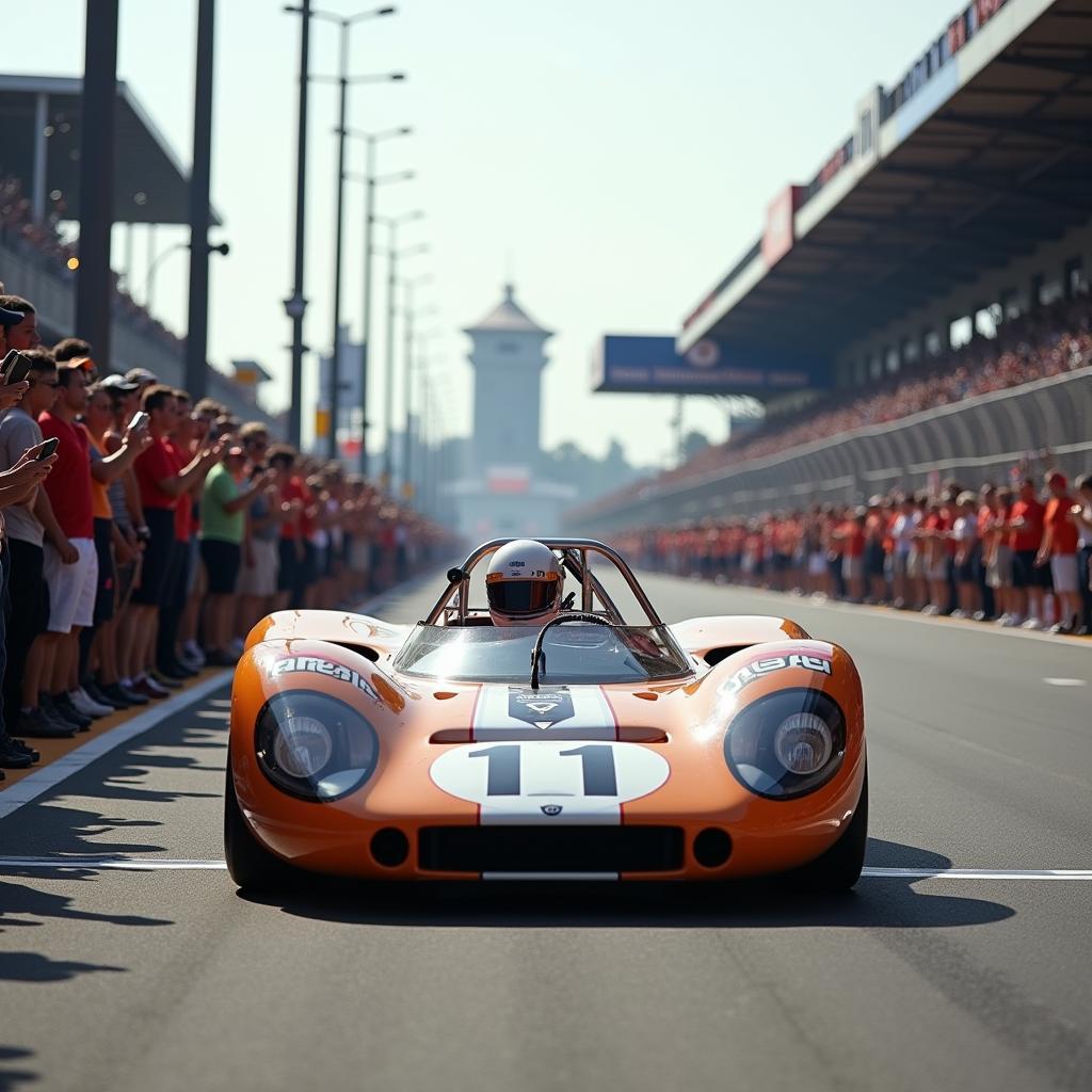 McLaren M8F Rennsporterfolg: Die Dominanz des legendären Rennwagens auf der Strecke.