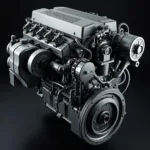 Mercedes 270 CDI Dieselmotor: Detailansicht und Komponenten.