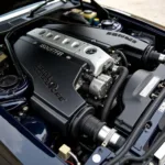 Mercedes Benz 380 SEC Motorraum - Detailansicht des V8-Motors