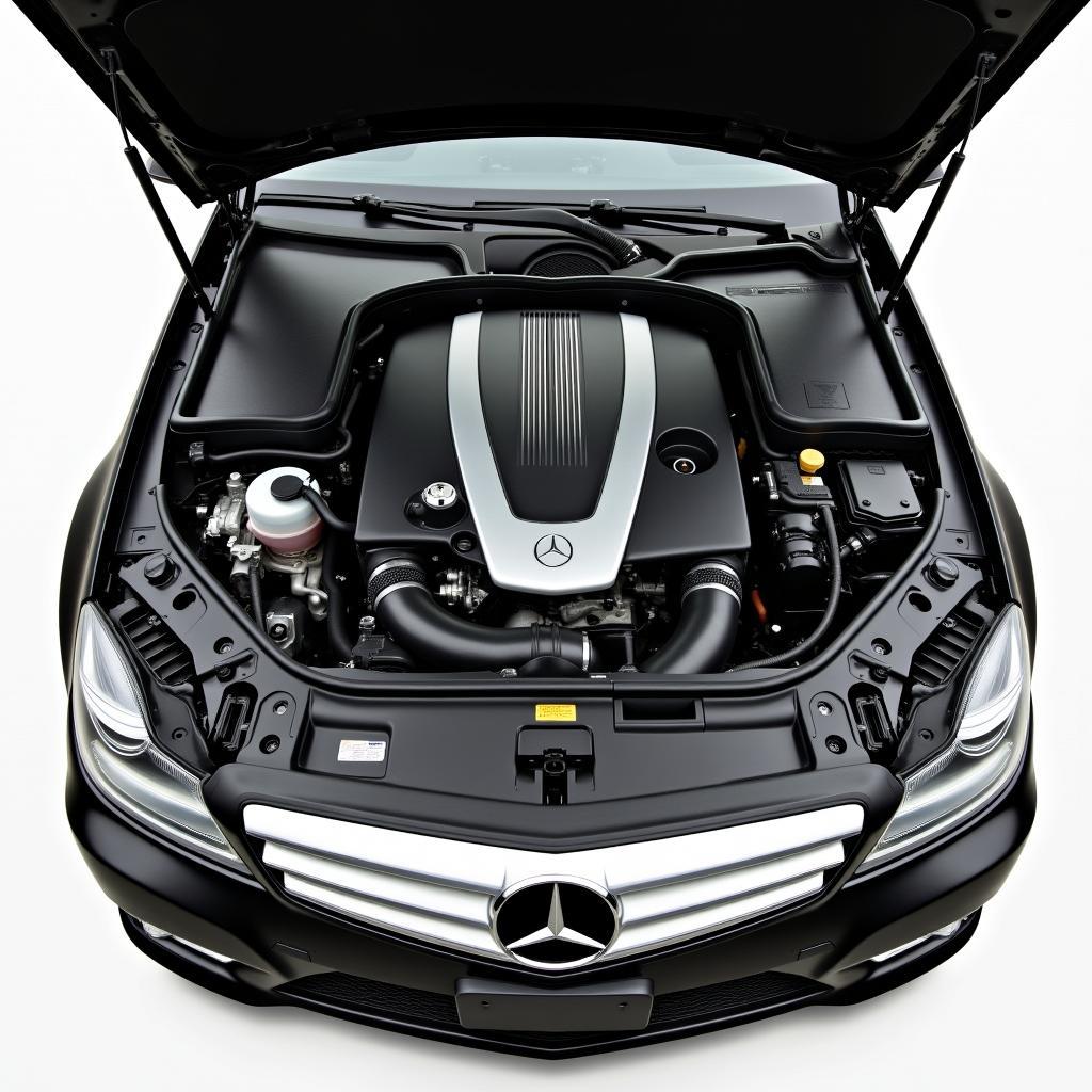 Mercedes Benz C Coupe 2012 Motorraum