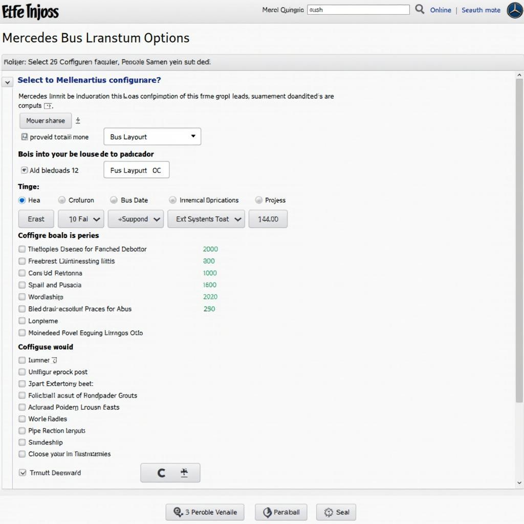 Mercedes Bus Konfigurator Online Tool