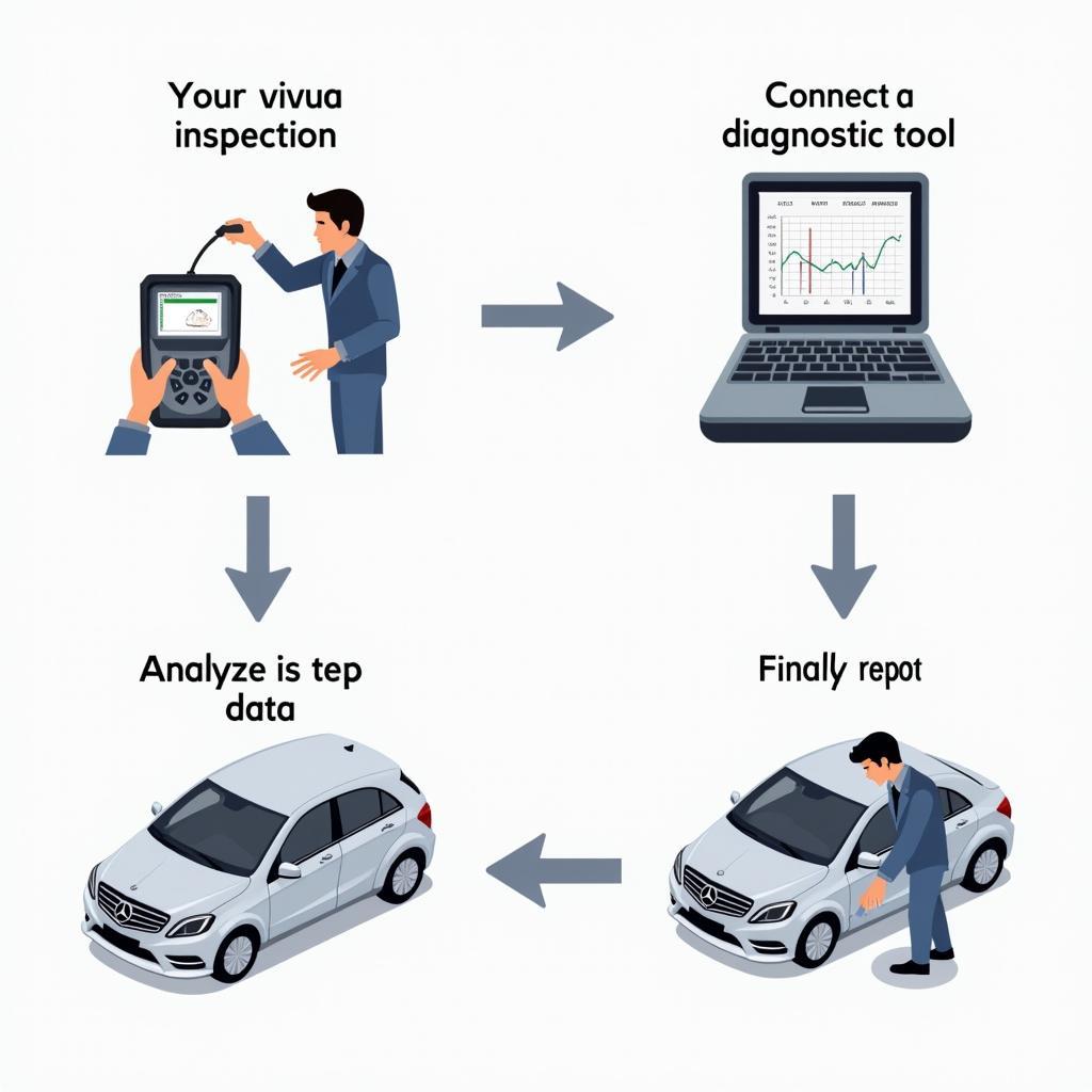 Mercedes Diagnose Prozess