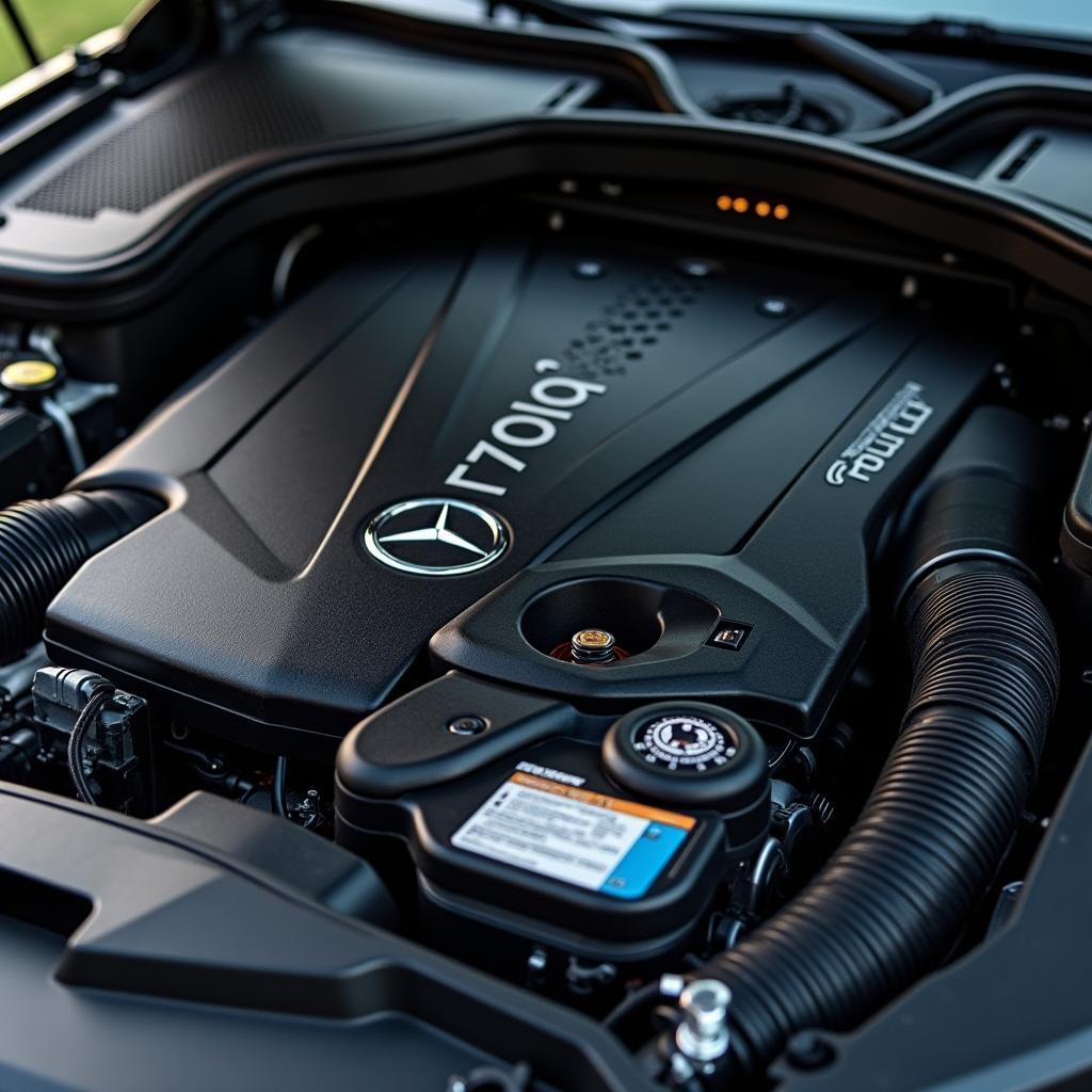 Motor des Mercedes GLE 400 d