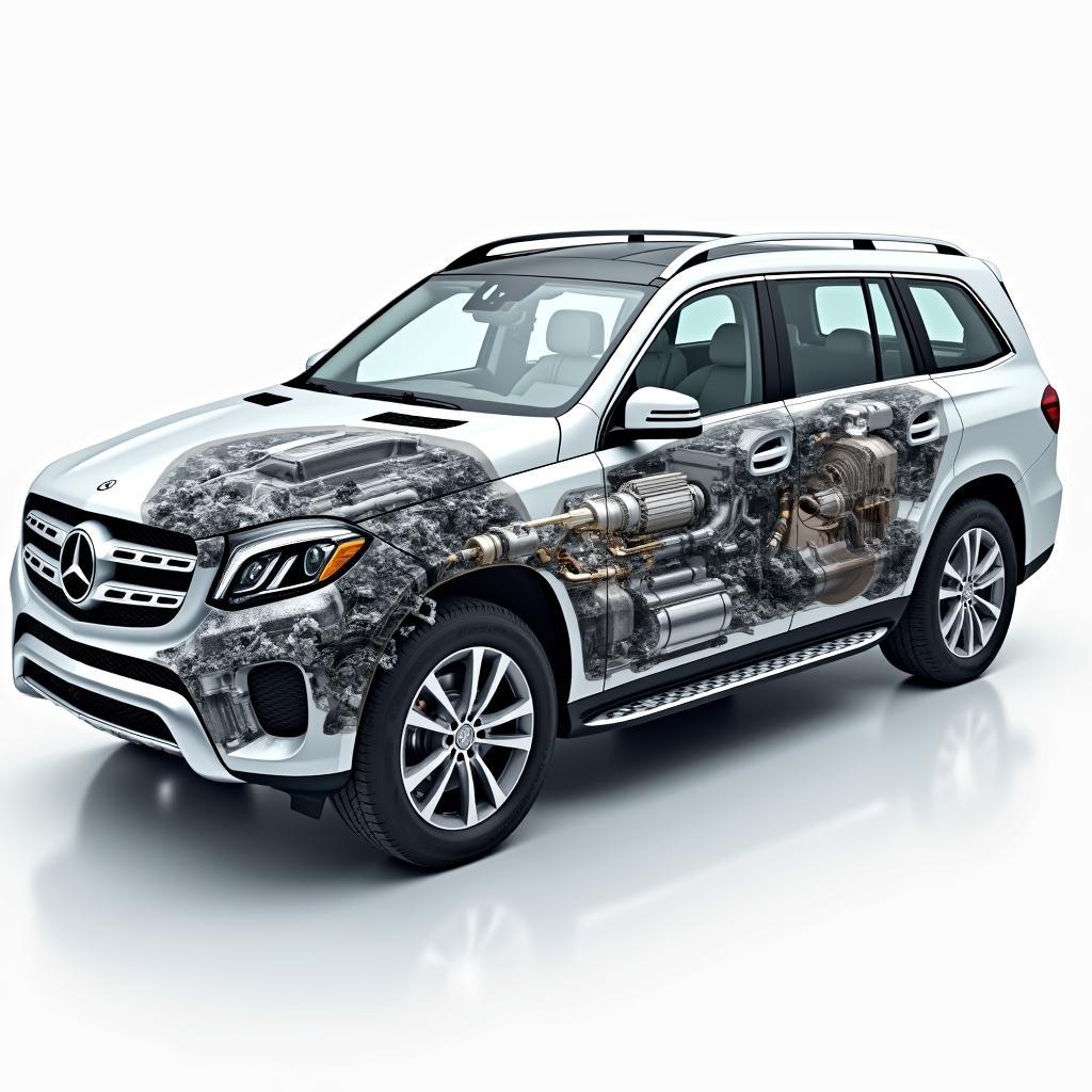 Mercedes GLS Hybrid Antriebssystem