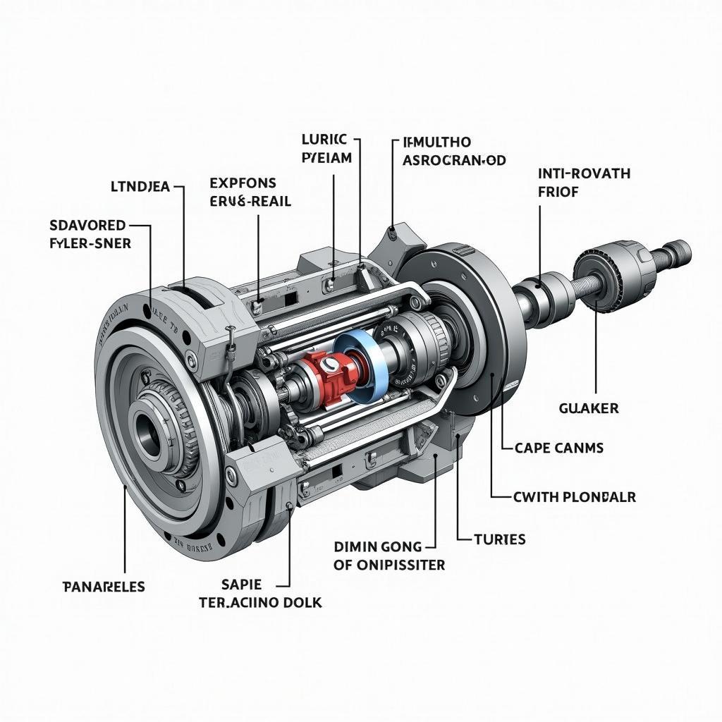 Aufbau des Mercedes M256 Motors