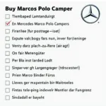 Checkliste für den Gebrauchtkauf eines Mercedes Marco Polo Campers