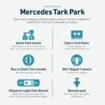 Verschiedene Arten von Mercedes-Park-Systemen