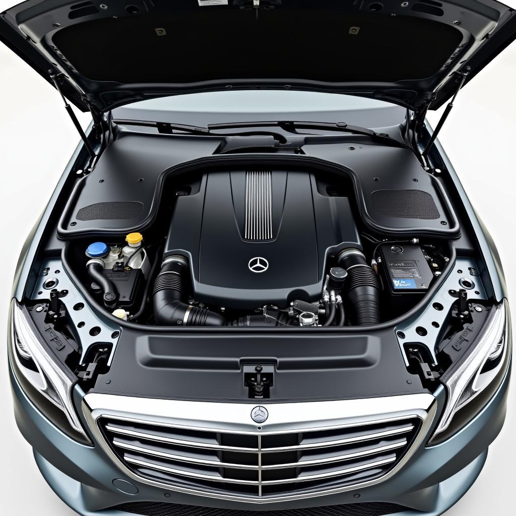 Mercedes S-Klasse W222 Facelift Motorraum