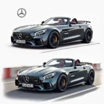 Der Mercedes SLC 43 AMG im Detail: Ein Blick auf das dynamische Roadster-Design.