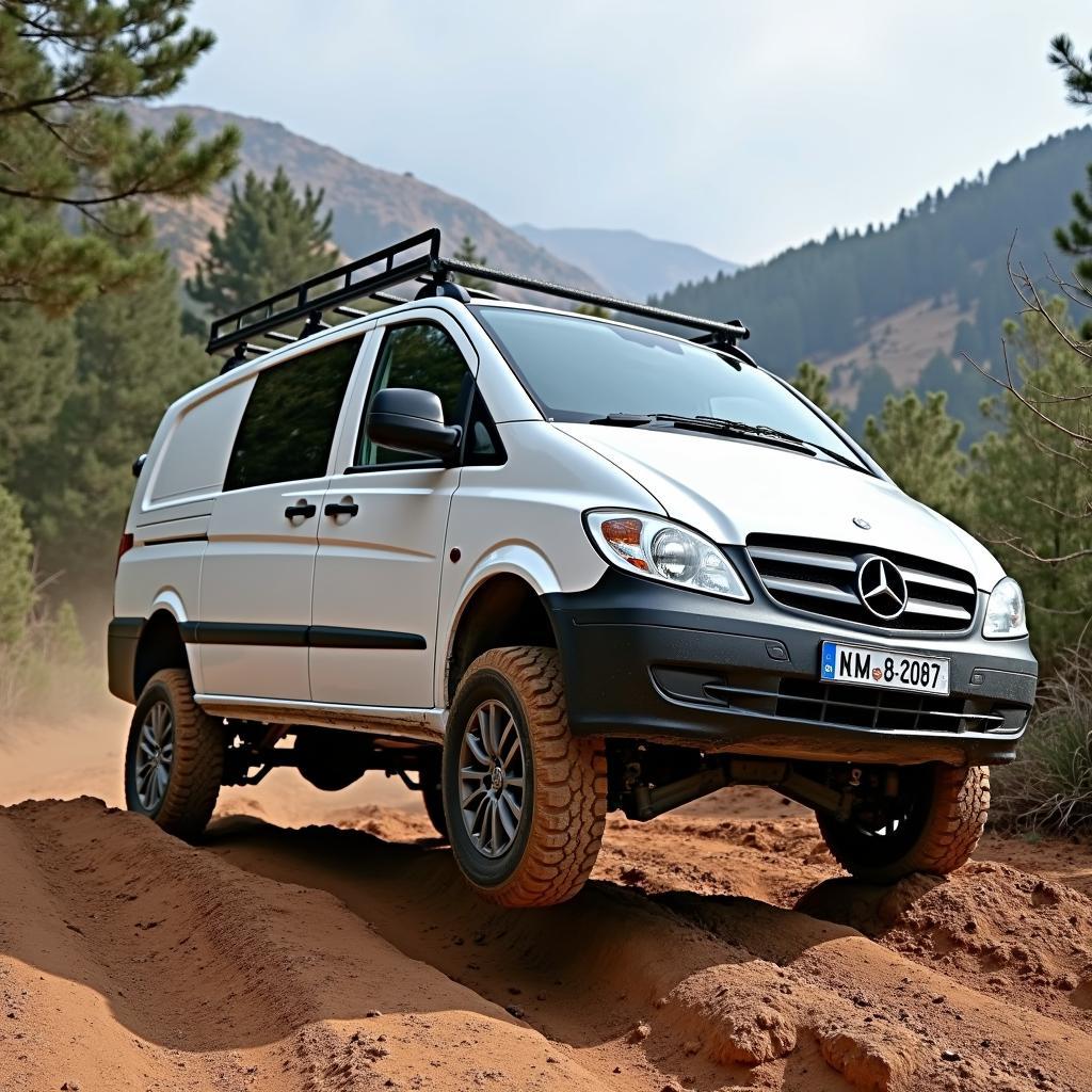 Mercedes Vito Höherlegung im Gelände