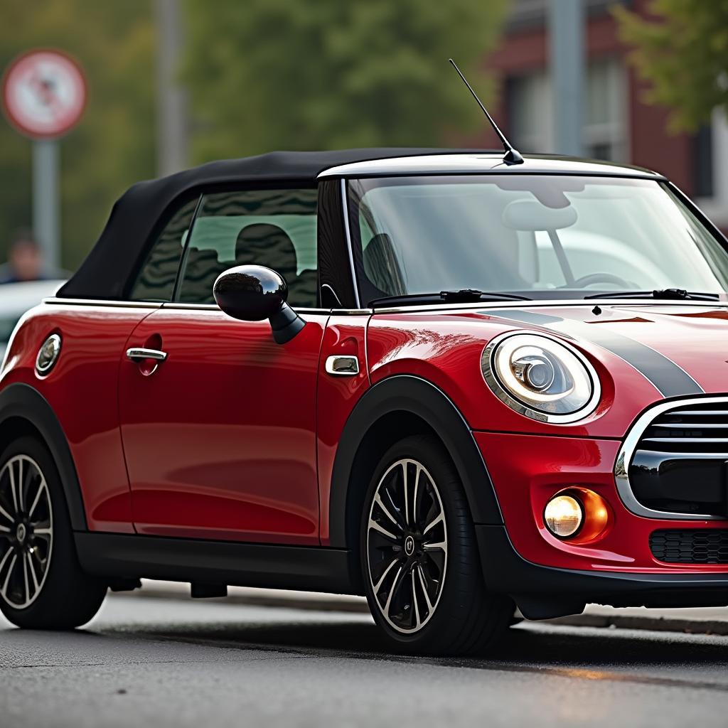 Mini Cabrio Hardtop im geschlossenen Zustand