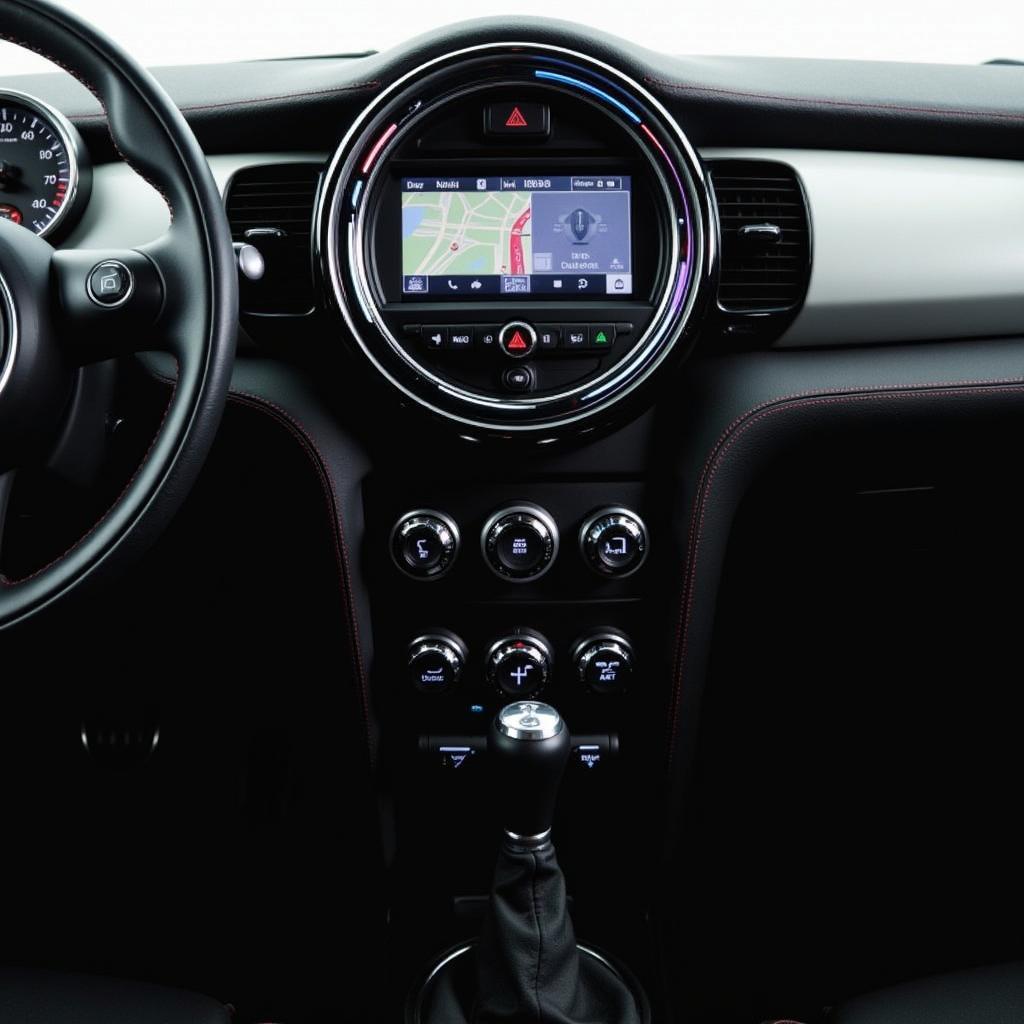 Bedienung des Mini Cooper Navigationssystems