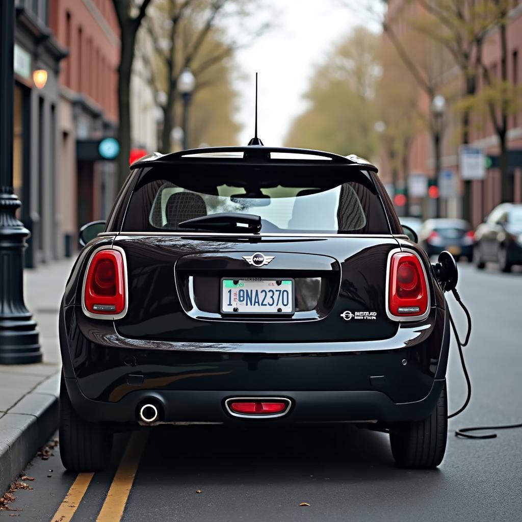 Mini Cooper SE Schwarz Elektrofahrzeug