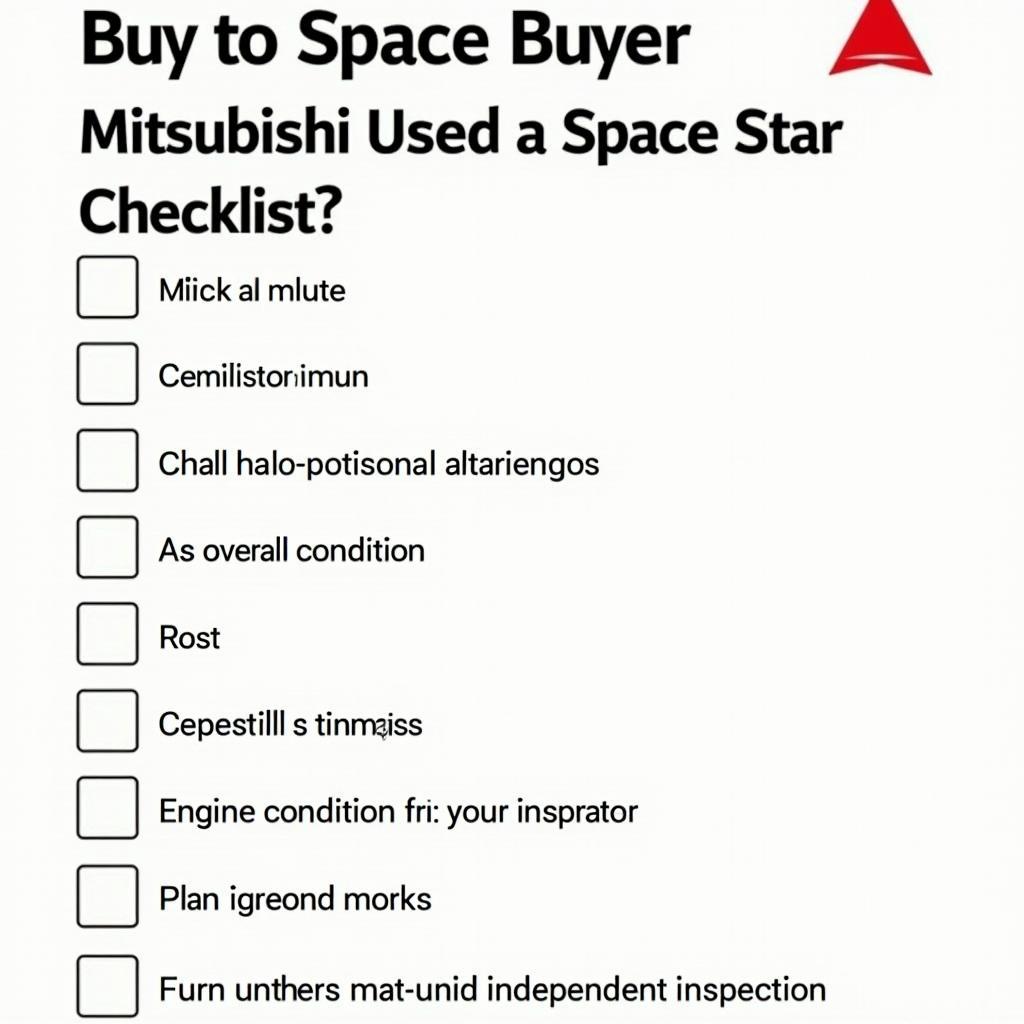 Checkliste für den Kauf eines gebrauchten Mitsubishi Space Star