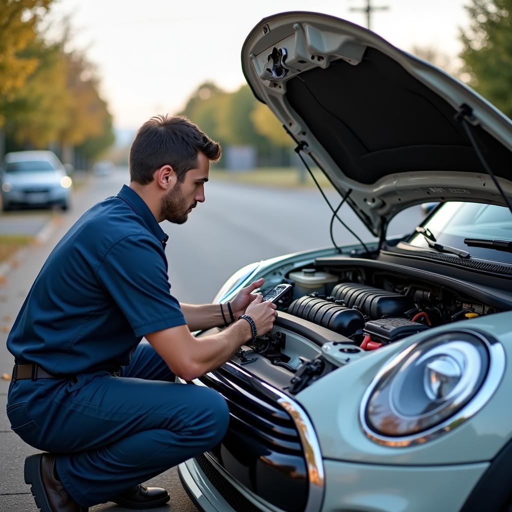 Mobile Mini Cooper Reparatur vor Ort in Deutschland