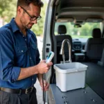 Mobiler Wasserhahn Durchlauferhitzer Test im Auto