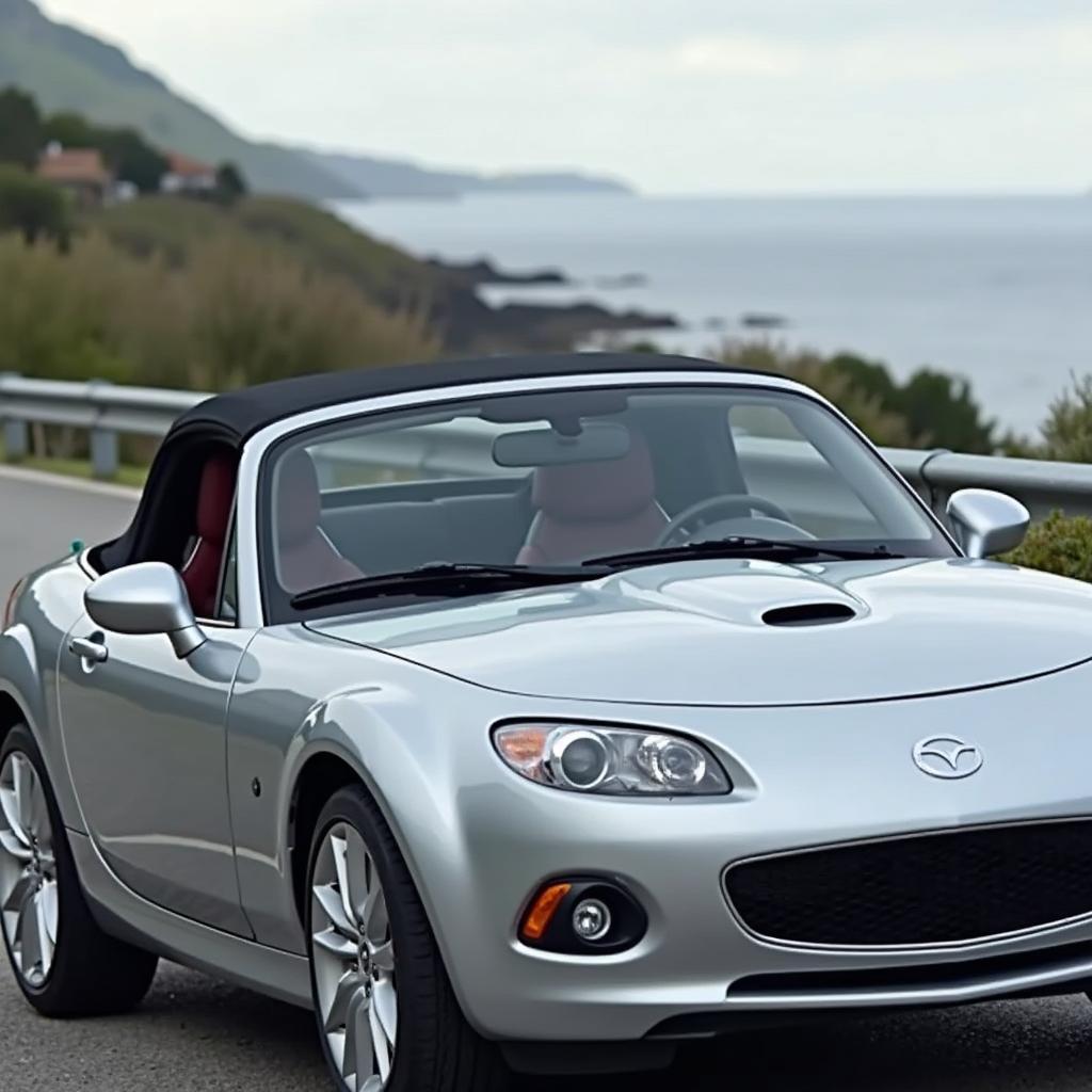 Moderne Brooklands-Scheibe an einem Cabrio