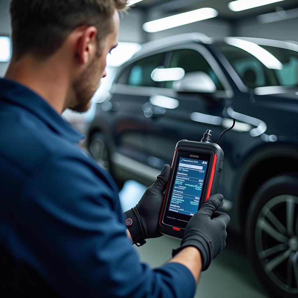 Moderne Fahrzeugdiagnose im Wabersich Autohaus